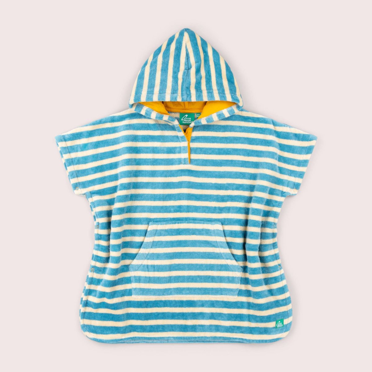 Little Green Radicals Badeponcho/Strandponcho - Børn - Med Hætte - Blåstribet - Billede 2