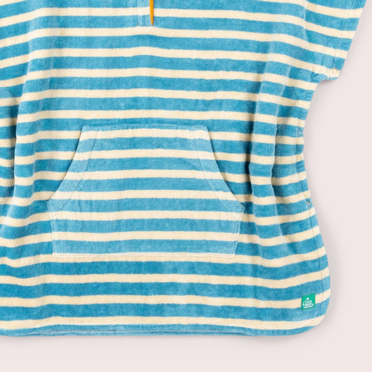 Little Green Radicals Badeponcho/Strandponcho - Børn - Med Hætte - Blåstribet - Billede 4