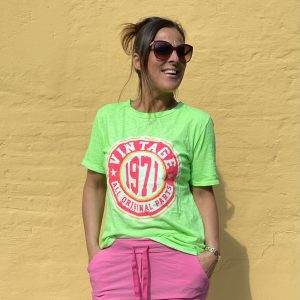 BOHO LOVE NEON TEE GRØN