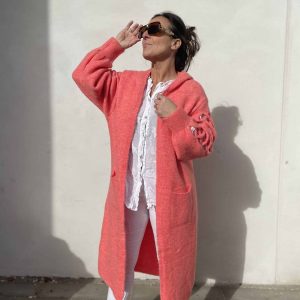 Alexis coral cardigan- Liva K